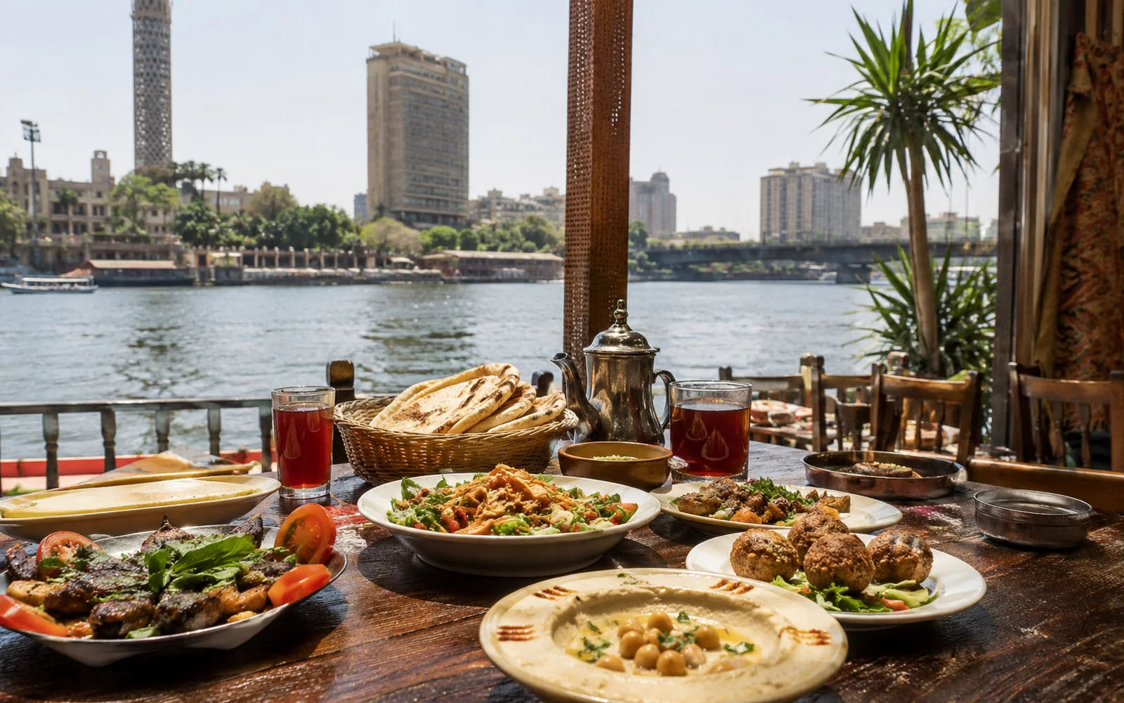 A Nile-Side Egyptian Lunch in Cairo: What to Put on the Table — Egypt food travel guide